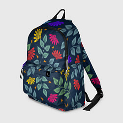 Рюкзак Листья и цветы, цвет: 3D-принт
