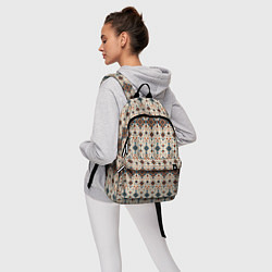 Рюкзак Узорчатые квадраты, цвет: 3D-принт — фото 2