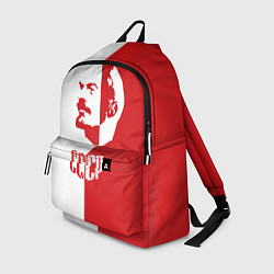 Рюкзак Красно белый Ленин, цвет: 3D-принт