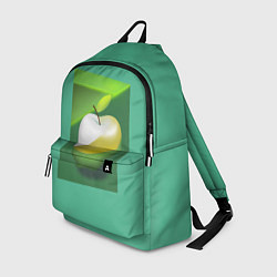 Рюкзак Зеленое яблоко на мятном фоне, цвет: 3D-принт