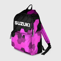 Рюкзак Suzuki pro racing: символ сверху, цвет: 3D-принт