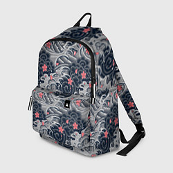Рюкзак Цветы и волны, цвет: 3D-принт