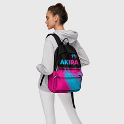 Рюкзак Akira - neon gradient: символ сверху, цвет: 3D-принт — фото 2