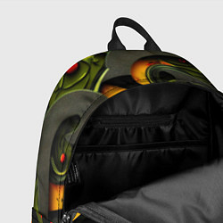 Рюкзак Оранжевые полосы, цвет: 3D-принт — фото 2