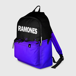 Рюкзак Ramones purple grunge, цвет: 3D-принт