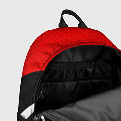 Рюкзак Геометрическая униформа - красная, цвет: 3D-принт — фото 2