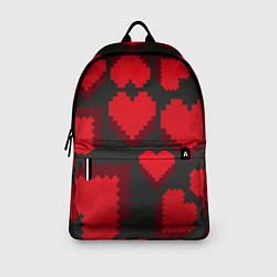Рюкзак Pixel hearts, цвет: 3D-принт — фото 2