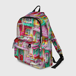 Рюкзак Домики из сладостей, цвет: 3D-принт