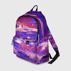 Рюкзак Масляные краски сине-розовый, цвет: 3D-принт