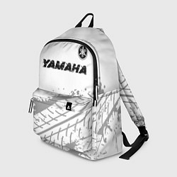 Рюкзак Yamaha speed на светлом фоне со следами шин: симво, цвет: 3D-принт
