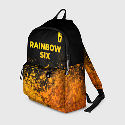 Рюкзак Rainbow Six - gold gradient: символ сверху, цвет: 3D-принт