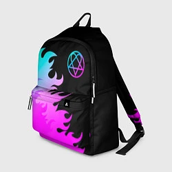 Рюкзак HIM неоновый огонь, цвет: 3D-принт