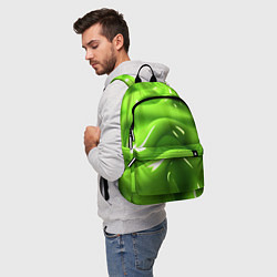 Рюкзак Зеленая слизь, цвет: 3D-принт — фото 2