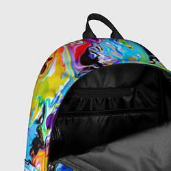 Рюкзак Маскировка хамелеона на фоне ярких красок, цвет: 3D-принт — фото 2