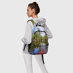 Рюкзак Красная байдарка, цвет: 3D-принт — фото 2