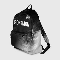 Рюкзак Pokemon glitch на темном фоне: символ сверху, цвет: 3D-принт