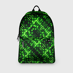 Рюкзак Зеленые точечные ромбы, цвет: 3D-принт — фото 2