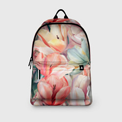 Рюкзак Разноцветные пастельные тюльпаны - паттерн, цвет: 3D-принт — фото 2