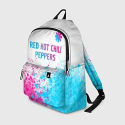 Рюкзак Red Hot Chili Peppers neon gradient style: символ, цвет: 3D-принт