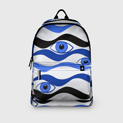 Рюкзак Глазки плывущие в голубых волнах, цвет: 3D-принт — фото 2