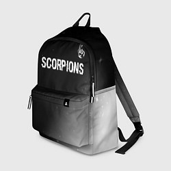 Рюкзак Scorpions glitch на темном фоне: символ сверху