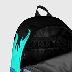 Рюкзак Deftones неоновый огонь, цвет: 3D-принт — фото 2