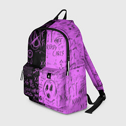 Рюкзак Dead inside purple black, цвет: 3D-принт