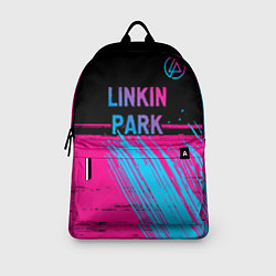 Рюкзак Linkin Park - neon gradient: символ сверху, цвет: 3D-принт — фото 2