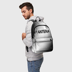 Рюкзак Pantera glitch на светлом фоне: символ сверху, цвет: 3D-принт — фото 2