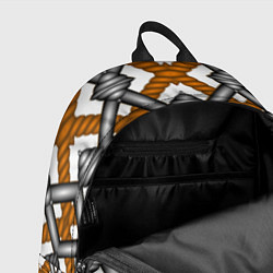 Рюкзак Абстрактные решетки, цвет: 3D-принт — фото 2