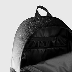 Рюкзак Skillet glitch на темном фоне: символ сверху, цвет: 3D-принт — фото 2