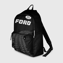 Рюкзак Ford speed на темном фоне со следами шин: символ с, цвет: 3D-принт
