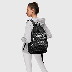 Рюкзак Paramore glitch на темном фоне: символ сверху, цвет: 3D-принт — фото 2
