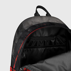 Рюкзак Black red texture, цвет: 3D-принт — фото 2