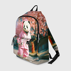 Рюкзак Милая панда в пуховике, цвет: 3D-принт