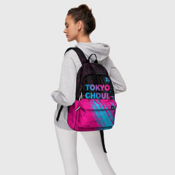 Рюкзак Tokyo Ghoul - neon gradient: символ сверху, цвет: 3D-принт — фото 2