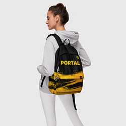 Рюкзак Portal - gold gradient: символ сверху, цвет: 3D-принт — фото 2