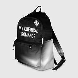 Рюкзак My Chemical Romance glitch на темном фоне: символ, цвет: 3D-принт
