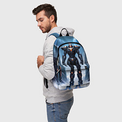 Рюкзак Большой черный робот, цвет: 3D-принт — фото 2