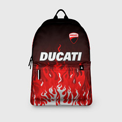 Рюкзак Ducati- красное пламя, цвет: 3D-принт — фото 2