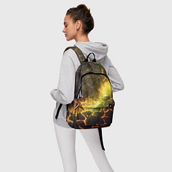 Рюкзак Разлом плиты с лавой, цвет: 3D-принт — фото 2