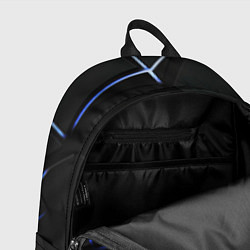 Рюкзак Black texture neon line, цвет: 3D-принт — фото 2