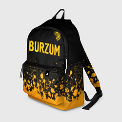 Рюкзак Burzum - gold gradient: символ сверху, цвет: 3D-принт