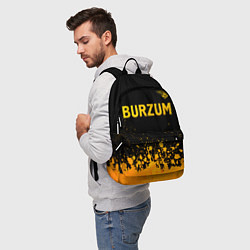 Рюкзак Burzum - gold gradient: символ сверху, цвет: 3D-принт — фото 2