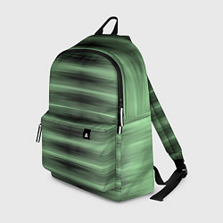 Рюкзак Зеленый полосатый градиент, цвет: 3D-принт