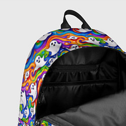 Рюкзак Веселые привидения на красочном фоне, цвет: 3D-принт — фото 2