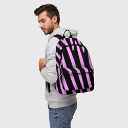 Рюкзак Полосы розовой зебры, цвет: 3D-принт — фото 2