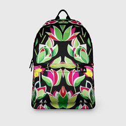 Рюкзак Зеркальный паттерн из тюльпанов - мода, цвет: 3D-принт — фото 2