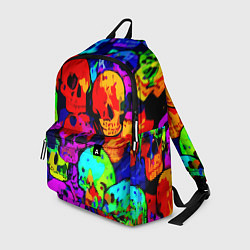 Рюкзак Паттерн из черепов - поп-арт - мода, цвет: 3D-принт