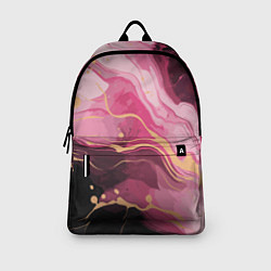 Рюкзак Абстрактный черно-розовый мраморный узор, цвет: 3D-принт — фото 2